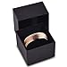 Tungsten Wedding Band Ring 6mm for Men Women Comfort Fit 18K Rose Gold Plated Beveled Edge Brushed Polished Lifetime Guarantee