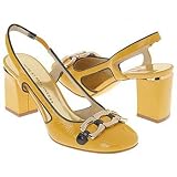 Marc by Marc Jacobs Posted Slg Chain Orn | Women's Slip-on Dress Shoes Yellow/ Navy Vogue Patent