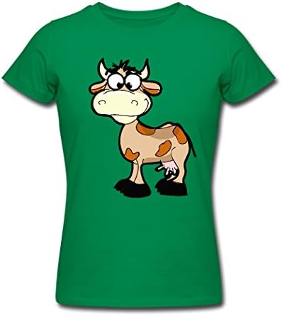 Animal Series Cute Cartoon Dairy Cow Women Cotton T-Shirt X-Large