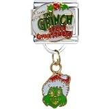Pugster How The Grinch Stole Christmas Dangle Licensed Italian Charms Bracelet Link