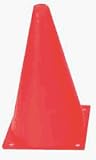 9 Orange Lightweight Poly Colored Cones (Set of 32)