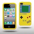 Iprotect ORIGINAL APPLE IPHONE 4 / 4S GAMEBOY RETRO SILIKONH�LLE MIT KN�PFEN IN GELB // CASE TASCHE H�LLE