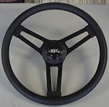 APC Nostalgic Black Cushion Grip and Black Center Steering Wheel - 6059901