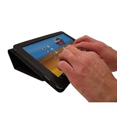 LuvTab Samsung Galaxy Tab P7500 P7510 10.1 / 10.1N Tab 'Genius' Tasche Case H�lle, Schwarz, Mit Aufsteller Funktion