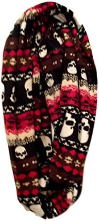 Lunar Lily Super Soft Skull Infinity Scarf (Red)