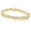 1.00ctw. Diamond 10k Yellow Gold Tennis Bracelet (1.00ctw, J-K, I2-I3)