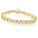 1.00ctw. Diamond 10k Yellow Gold Tennis Bracelet (1.00ctw, J-K, I2-I3)