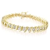 1.00ctw. Diamond 10k Yellow Gold Tennis Bracelet (1.00ctw, J-K, I2-I3)