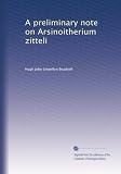 A preliminary note on Arsinoitherium zitteli