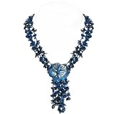 ShellPearlNecklace-FlowerDesign(Blue)