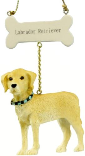 Kurt Adler Blonde Lab Dog Christmas Ornaments [J4766]