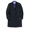 Charles Tyrwhitt Navy Wool Cashmere Overcoat