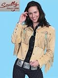 Scully Boar Suede Beaded Fringe Jacket L152 Chamois Womens