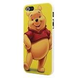 Highsound Fashion Cartoon Red Short Yellow Winnie Pooh Disney Hard Back Skin Case Cover for Apple iPhone 5
