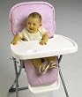 NoJo Stripe Highchair Pad - Pink