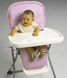 NoJo Stripe Highchair Pad - Pink