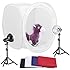 Neewer&reg; 30"/76cm Photography Shooting Tent Kit, Including (2) 30 Watt 5000K Light Bulbs,(2) Studio Lights (1) 30"/76cm Studio Light Tent with (4) Backgrounds - Black/White/Dark Blue/Red