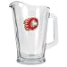Calgary Flames NHL 60oz Glass Pitcher - Primary Logo by Great American Products