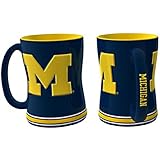 Michigan Wolverines Sculpted Coffee Mug