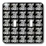 41GA3OLwwvL. SL160  Perkins Patterns Potpourri   Pray To God   a digital collage of 3 dimensional metallic Pray To God text   Light Switch Covers   double toggle switch