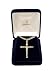 Gold Religious Crucifix Pendant Necklace 24"