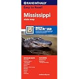 rand mcnally easy to read mississippi state map