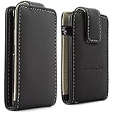 iPod nano 7G Case - Tough Elegant Flip Protective Case Cover, Matte Faux Leather Style in PU / Pleather. iPod nano 7th generation case cover - Black by Proporta