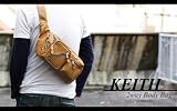 KEITH(キース) スタイルに合わせて使える 2way ボディバッグ ボディバック メンズ レディース ワンショルダー 秋 敦子