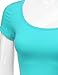 J.TOMSON Women's Short Sleeve Scoop Neck Crop Top