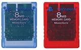 8MB Mem 2 Pk Red/Blue