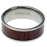 Titanium Ring with Wood