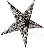 Black and White Paper Star Lantern