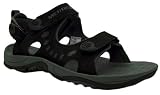 Merrell Mens River View Sport Black Velcro Beach Sandals