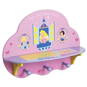 Disney Princess Shelf Unit with Hooks
