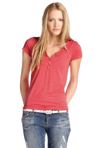 edc by ESPRIT Damen T-Shirt Regular Fit, 032CC1K039, Gr. 36 (S), Rosa (soft pink 643) Preisvergleich