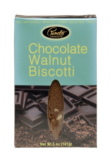 Pamela's Products Chocolate Walnut Biscotti, 5-Ounce Packages (Pack of 8)