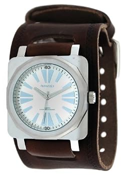 Nemesis #BIN063S Men's Premium Wide Leather Casual Watch