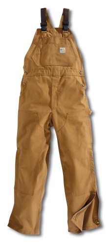 Buy Carhartt® 32 Unlined Flame - Resistant Duck Bib Overalls Brown by CARHARTT