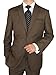 Bianco B Men's Suit Two Button 2 Piece Suit Ticket Pocket Side Vent Jacket