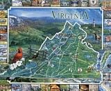 White Mountain Puzzles Best of Virginia 1000 Piece Jigsaw Puzzle