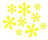 Yellow Flower Bicycle Reflector Reflective Sticker