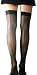 Sporting Goods : Adult Black Lace Top Fishnet Thigh High Stocking with Seam