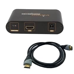 DVD Ypbpr Component AV to HDTV HDMI Converter Adapter Box for DVD PSP XBOX 360 Wii NTL TV Connected to HDTV w/1pcs HDMI M to M cable