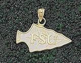 Anderson Jewelry Florida State Seminoles Spearhead Gold Charm