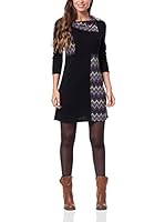 Peace & Love Vestido (Negro / Gris)