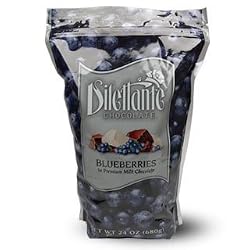 Dilettante Chocolates Blueberries in Premium White Milk & Dark Chocolate