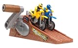 Hot Wheels Hyper-Cycles in Blue and Neon Yellow