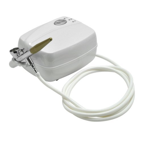 White Single Action Airbrush Makeup Air Compressor Spray Salon Nail Hobby Cake
