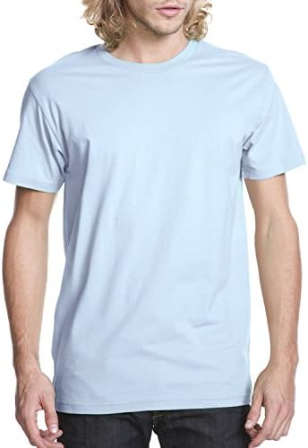 Next Level Mens Premium Fitted Short-Sleeve Crew - Cool Blue - L