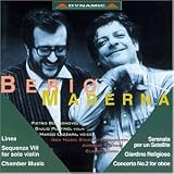 Luciano Berio: Linea; Sequenza VII for solo violin; Bruno Maderna: Serenata per un Satellite; Giardino Religioso